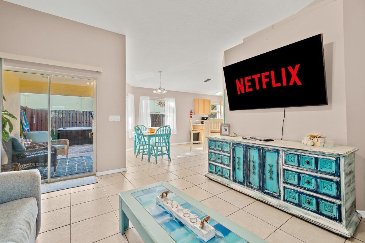 Sunset Serenity - 3Br Beach Townhome With Outdoor Patio - New Hot Tub, Steps To Ocean Fun! Melbourne Exterior foto